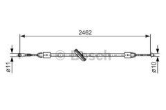 Bosch 1987482381 Fren Teli. 2462 Mm