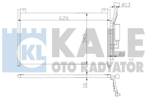 Kale 392300 Klima Radyatörü Bmw 2-Serısı Al-Al 615X349X16