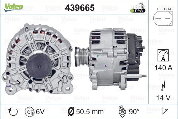 Valeo 439665 Alternatör Golf 1.4 Tsı