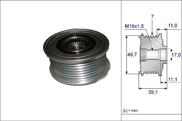 Valeo 588072 Alternatör Kasnağı Mercedes Classe S W220