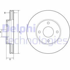 Delphi Bg4953C Fren Aynası Ön Cıftlı Paket Ford Fıesta Vıı 17--