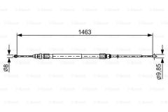 Bosch 1987482492 Fren Teli. 1463 Mm