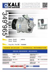 Kale 349965 Klima Kompresörü A4 (02-04)