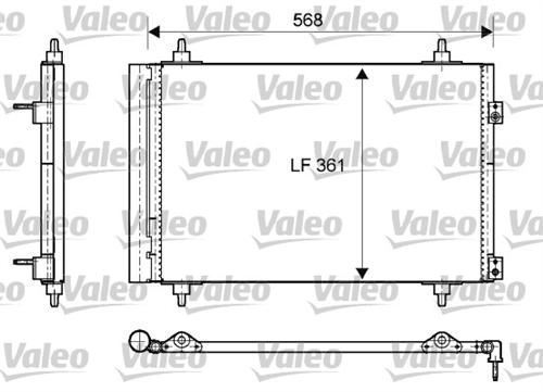 VALEO 818171 KLIMA RADYATÖRÜ 307 00- 308 07- 408 11- 3008 09- 500