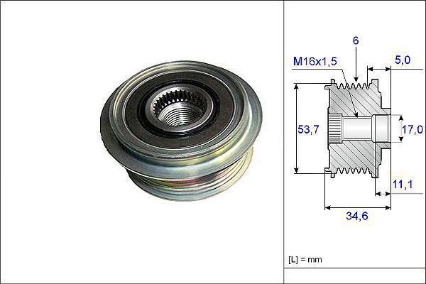 Valeo 588080 Alternatör Kasnağı S-Max Mondeo / S80 V70 2.0