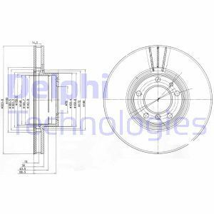 Delphi Bg9005 Fren Diski Teklı Paket Bmw 530 535 540 11/99- On