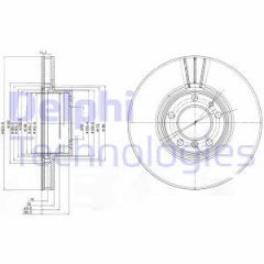 Delphi Bg9005 Fren Diski Teklı Paket Bmw 530 535 540 11/99- On