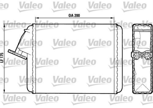 VALEO 883468 KALORIFER RADYATÖRÜ C15 84- VISA 78-