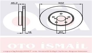 Trw Df4093 Fren Diski Ön Rav4 94-00  Havalı 301Mm