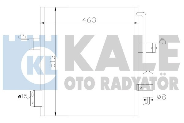 Kale 393100 Klima Radyatörü L200 Al Al 467X513X16