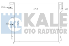 Kale 393200 Klima Radyatörü Navara D40 -Pathfınder R51 Al Al 688X