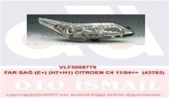 Valeo 43763 Far Sağ C4 2004 Sonrası Elektrikli H7+H1