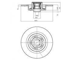 Delphi Bg9026Rs Fren Diski Arka Laguna Iı 2001 Sonrası Düz 274Mm