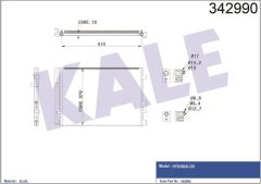 Kale 342990 Klima Radyatörü İ20 Al-Al
