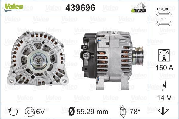 Valeo 439696 Alternatör C1 C3 C5 Berlıngo 206 307 407 607 807