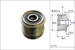 Valeo 588084 Alternatör Kasnağı A6 4F2 C6