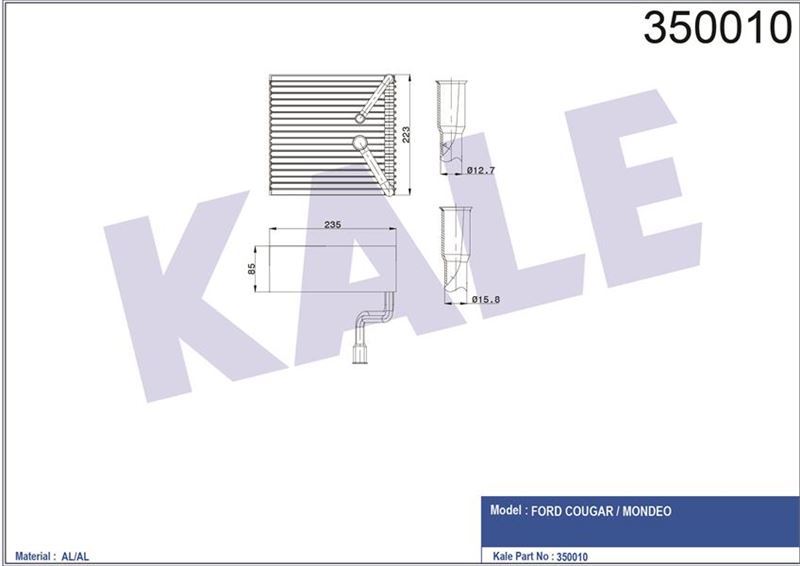 Kale 350010 Evaporatör Mondeo-Cougar