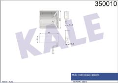 Kale 350010 Evaporatör Mondeo-Cougar