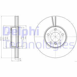 Delphi Bg9061 Fren Diski Ön Bmw X5 2007 Sonrası Bmw X6 2008 Sonrası Adet