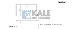 Kale 393900 Klima Radyatörü Sedıcı Suzukı Sx4 Gy Al-Al 629X360X16