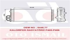 VALEO 883976 KALORIFER RADYATÖRÜ 405 87- 406 95-