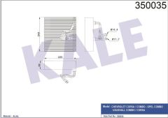 Kale 350035 Evaporatör 2004 Sonrası Corsa C