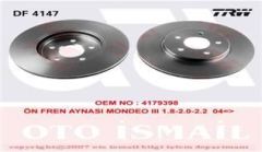 Trw Df4147 Fren Diski Ön Mondeo Iıı 2000 Sonrası / X-Type 2001 Sonrası Havalı 300Mm