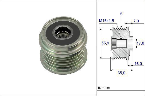 Valeo 588099 Alternatör Kasnağı A6 4B. C5 A8 4D2. 4D8