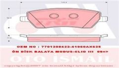 Trw Gdb3332 Fren Balatası Ön Clıo Iıı 2005 Sonrası Clıo Iv  2012 Sonrası Zoe  2012 Sonrası Kan