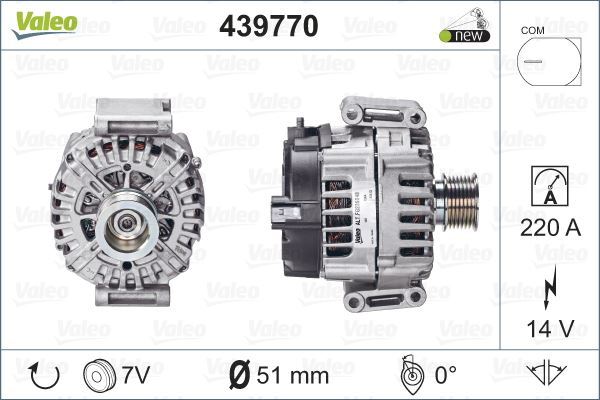 Valeo 439770 Alternatör Mercedes