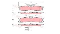Trw Gdb3334 Fren Balatası Arka Corolla 00-02 Avensıs 00-02 Dızel