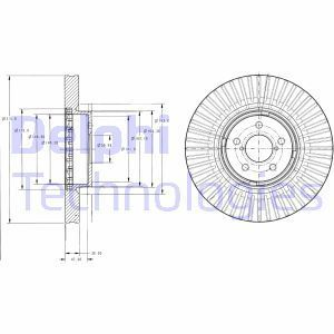Delphi Bg9105 Fren Diski (5D 315,8Mm) Subaru Forester Legacy Iv 0