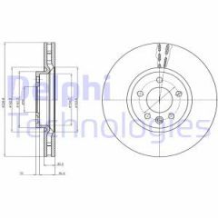 Delphi Bg9106 Fren Diski Teklı Paket Vw Caravelle Multıvan Transp