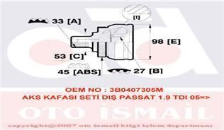 Gkn 303409 Aks Kafası Dış Passat 1.9 Tdı Ajm Avb
