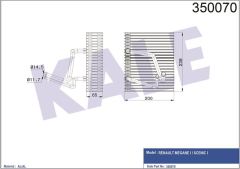 Kale 350070 Evaporatör Megane I Scenıc I