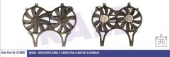 Kale 413900 Fan Motoru Mercedes W210 1995 Sonrası Davlumbazlı 350W 295Mm