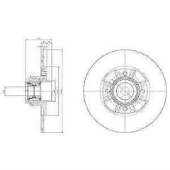 Delphi Bg9115Rs Arka Disk Aynası Mgn Iı (05-08)Scenıc  05-(270X82