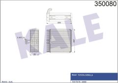 Kale 350080 Evaporatör Hılux-4 Runner
