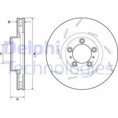 Delphi Bg9128C Ön Fren Aynası Teklı Paket Boyalı Sol Porsche Pana
