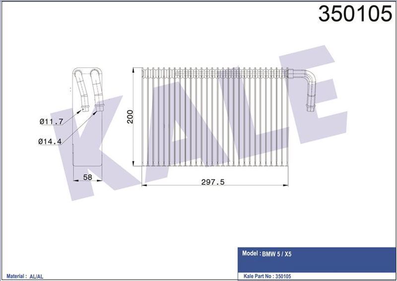 Kale 350105 Evaporatör 5×5