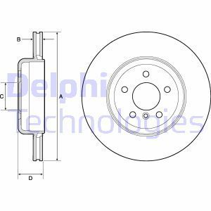 Delphi Bg9130C Fren Diski Teklı Paket Arka Boyalı Bmw Serıes 5-Se