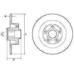 Delphi Bg9135Rs Fren Diski Arka Sensör Halkası Ile Laguna Coupe D