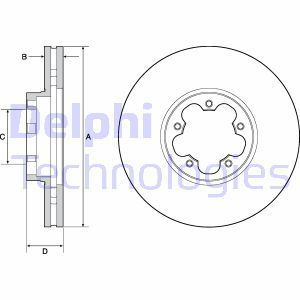 Delphi Bg9142C Fren Diski Ön Transıt V363  2014 Sonrası 2.2 Tdcı Çıft Teker