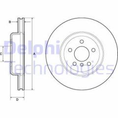 Delphi Bg9154C Fren Diski Teklı Paket Boyalı Bmw 520 525 528 530