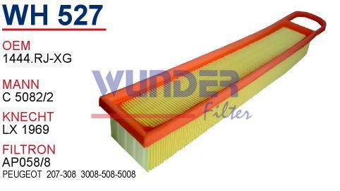 WUNDER WH527 HAVA FİLTRESİ - Peugeot 207/06- 308/07- 3008,5008/09