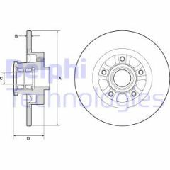 Delphi Bg9190Rsc Fren Diski Tekli Paket Boyalı Talento.Renaulttra