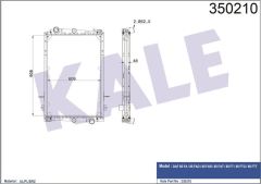 Kale 350210 Radyatör Al/Brz Daf 85 Fa-85 Fad-85 Far-85 Fat-85 Ft-