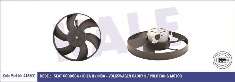 Kale 415800 Fan Motoru Polo Iıı 1995 Sonrası Caddy Iı 95-03 / Cordoba 97-