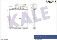Kale 350245 Radyatör Al/Brz Man Tga-Tgs-Tgx Çerçevesiz Mt 920×920