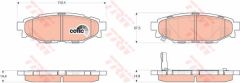 Trw Gdb3373 Fren Balatası Arka Forester 08-12 Impreza 08-12 Legac